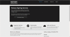 Desktop Screenshot of notarysigningservice.com