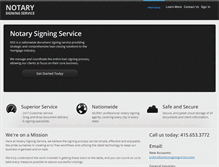 Tablet Screenshot of notarysigningservice.com
